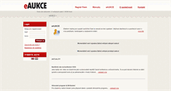 Desktop Screenshot of e-aukce.cz