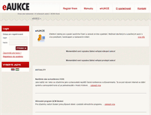 Tablet Screenshot of e-aukce.cz